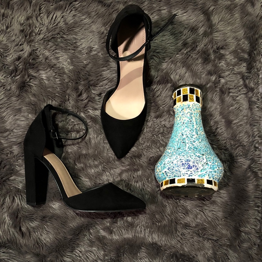 ASOS Black suede heels